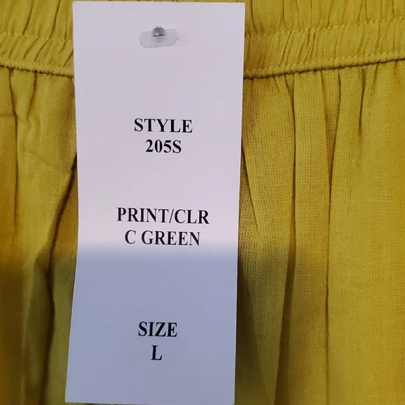 Mustard Button-Front Eyelet Midi Skirt - Picture 2 of 4